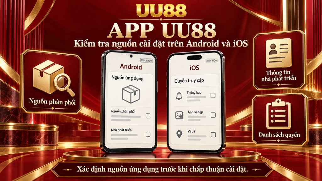 UU88 – Kiểm tra nguồn cài đặt trên Android và iOS